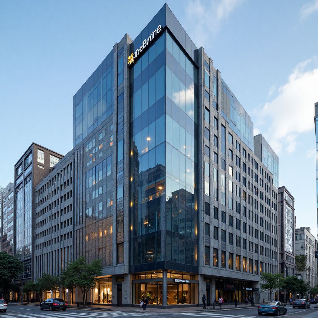 Fachada de la oficina principal de AutoSeguro en Buenos Aires