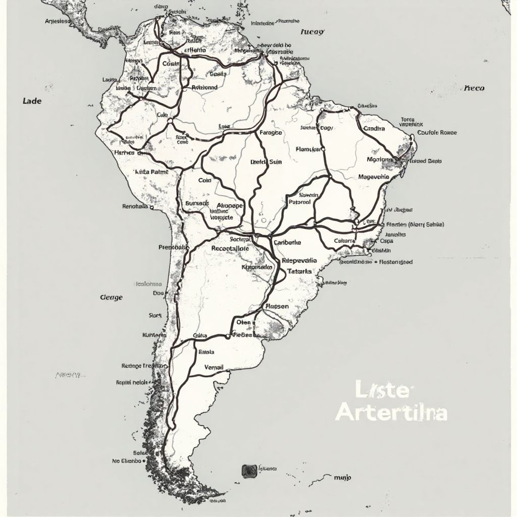 Mapa de Rutas de Argentina